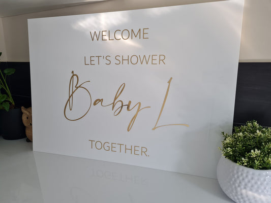 Welcome Sign Baby Shower