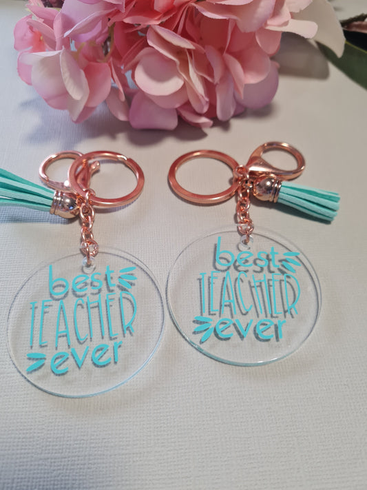 Best Teacher Ever Keyrings