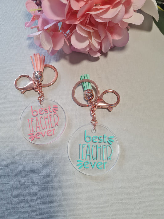 Best Teacher Ever Keyrings