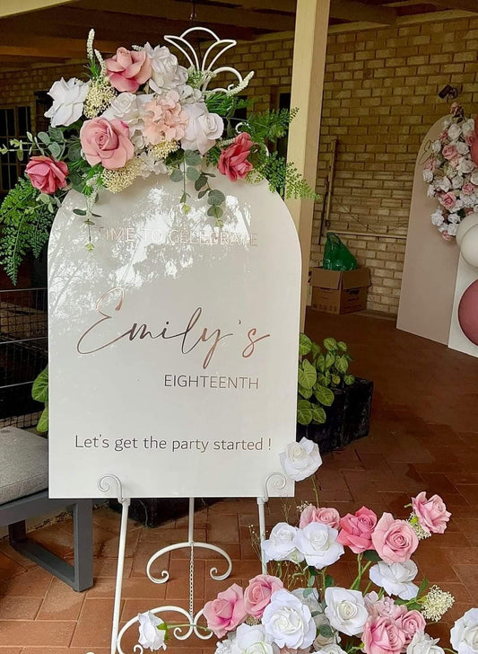 Welcome Sign Birthday Arch