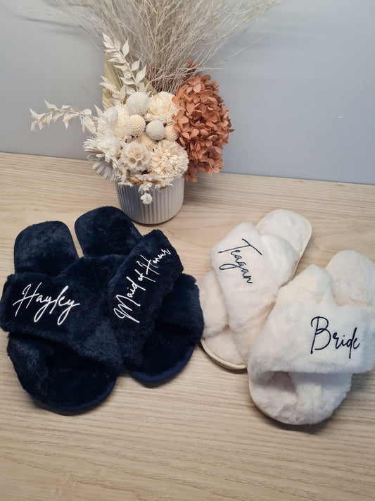 Personalised Fluffy Slippers