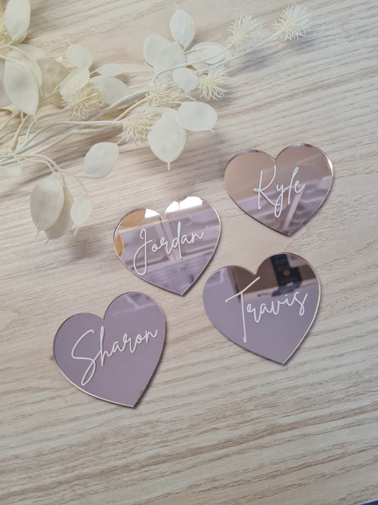 Rose Gold Place Cards