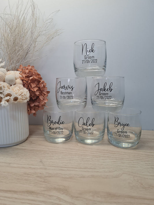 Bourbon Glass with Date