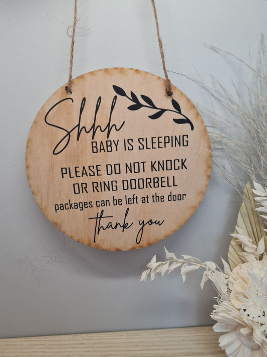 Shhh Baby is Sleeping Sign