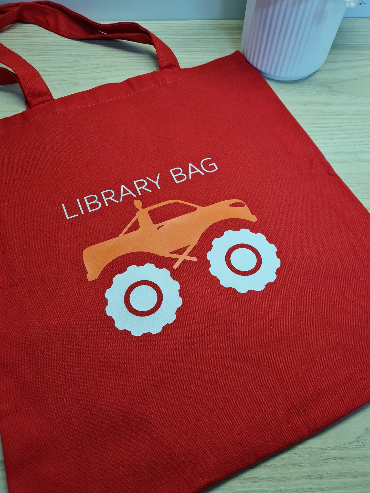 Monster Truck Library Bag