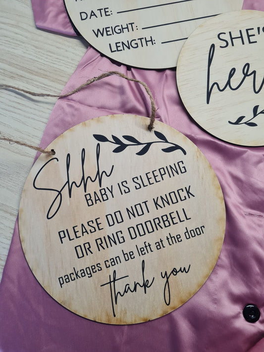 Shhh Baby is Sleeping Sign