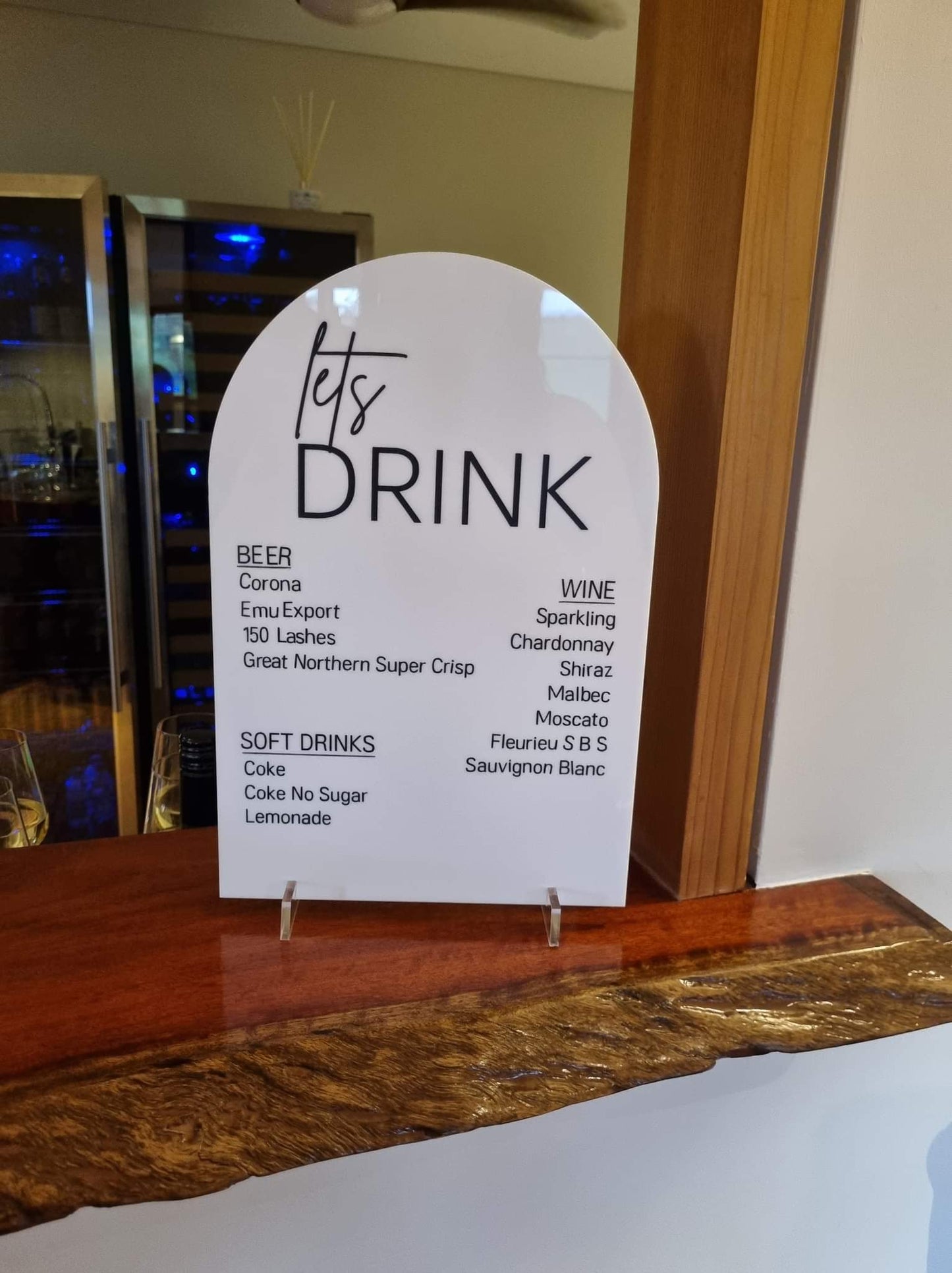 A4 Lets Drink - Drink List