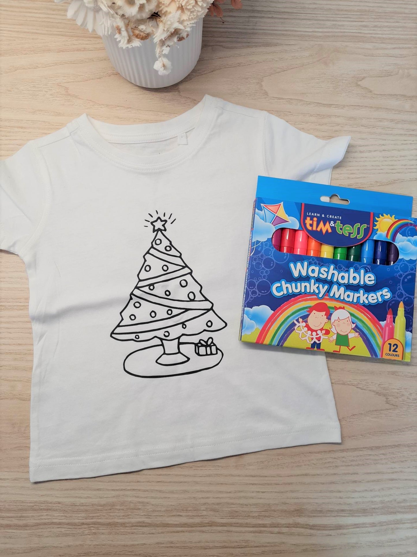 Christmas Colour and Wash T-shirt