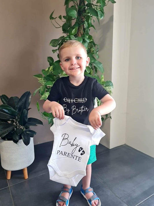 Only Child to Big Brother / Big Sister Pregnancy Announcement Shirt