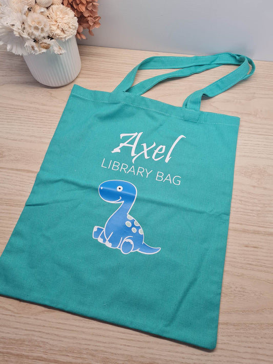Dinosaur Library Bag
