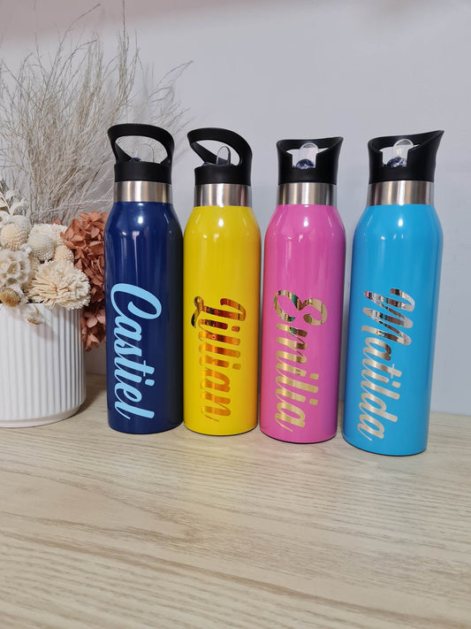 Water Bottle with Straw 500ml