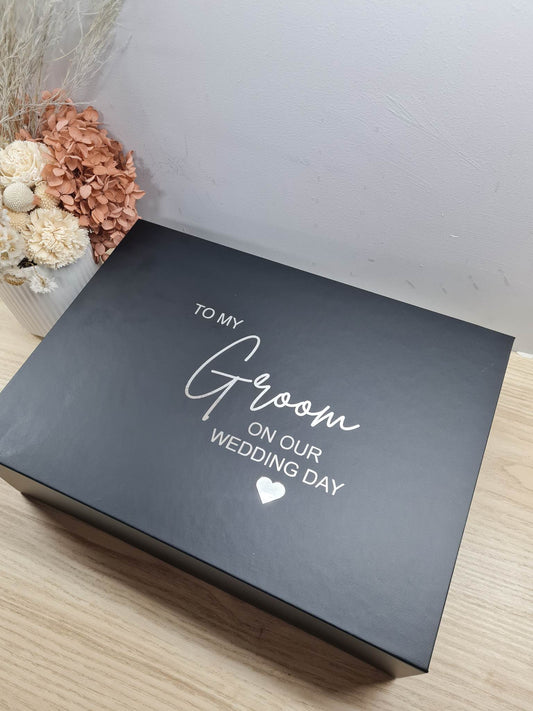 Magnetic gift box - On our Wedding Day