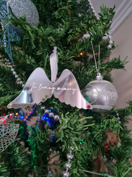 In Loving Memory Wing Ornament