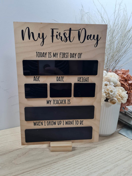 First and Last Day of Board Ply Black