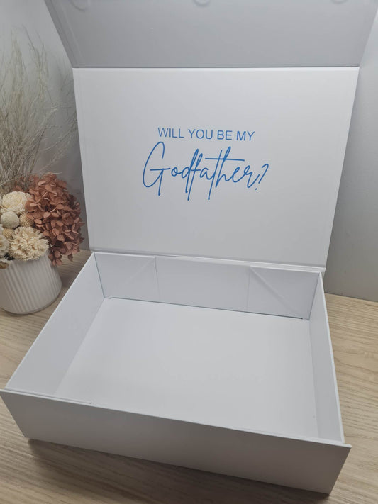 Magnetic gift box - Will you be my Godparents