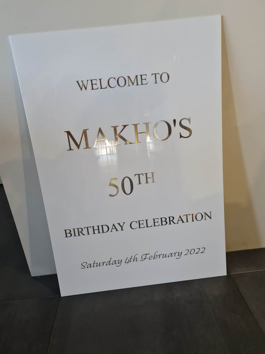 Welcome Sign Birthday Party v2