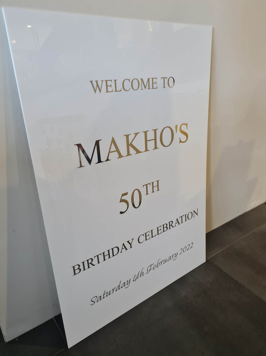 Welcome Sign Birthday Party v2