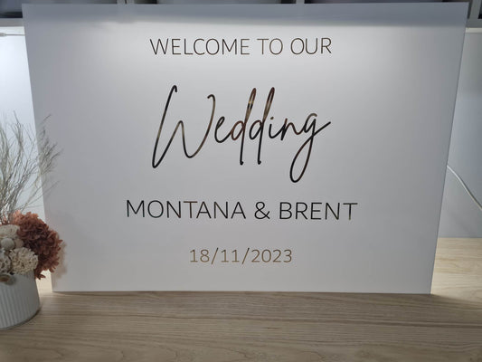 Wedding Welcome Sign