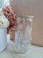 Wildflower Design Beer Can Glass