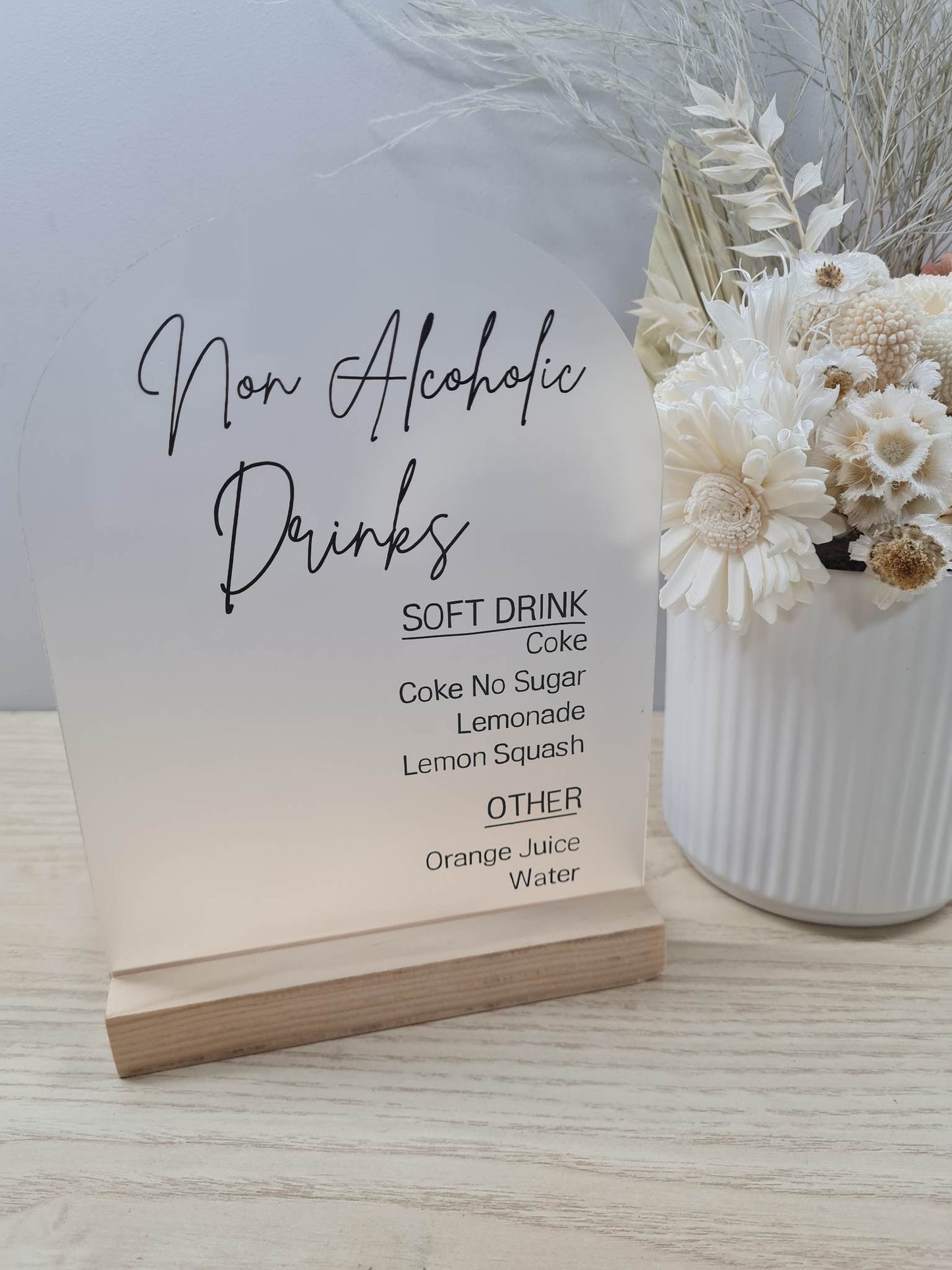 A5 Non Alcoholic - Drink List