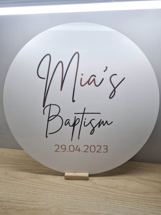 Baptism Round Signs