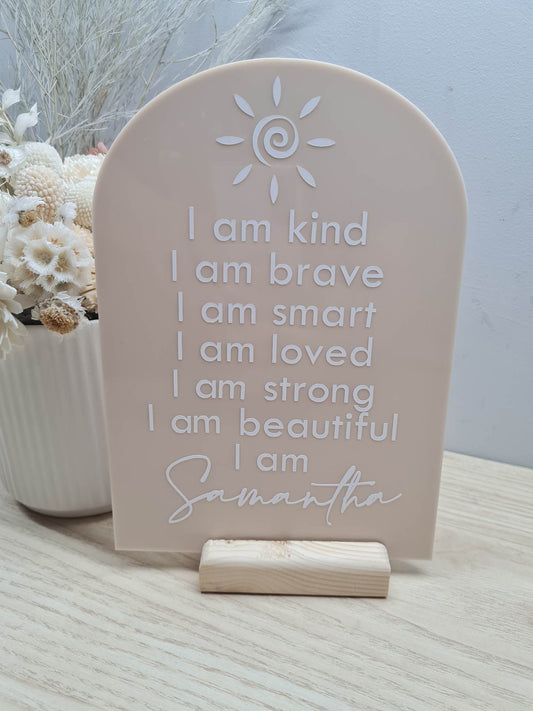 Affirmation Plaque - Sun