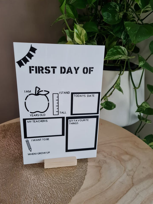 First and Last Day of Board Original Acrylic