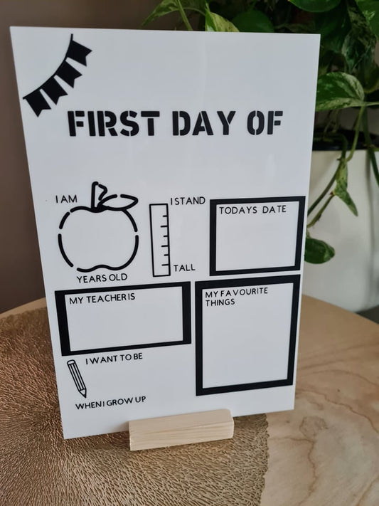 First and Last Day of Board Original Acrylic