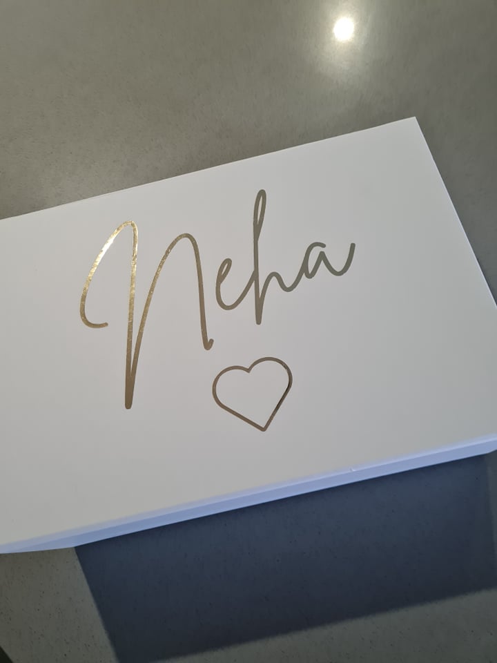 Magnetic gift box - "Name" Heart