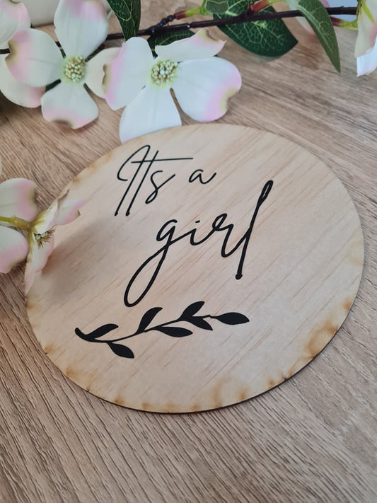 It's a Girl Plaque